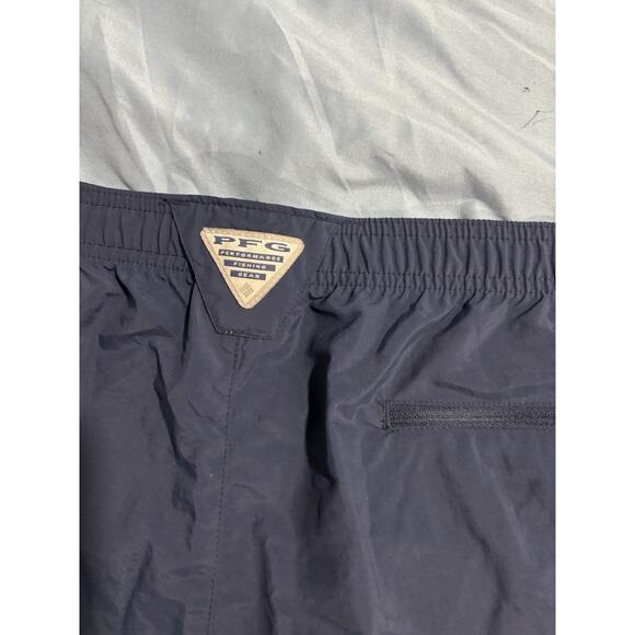 Columbia PFG Omni Shade UPF 50 Navy Blue Cargo Bahama Shorts XXL 8” Inseam NWT - Picture 9 of 9